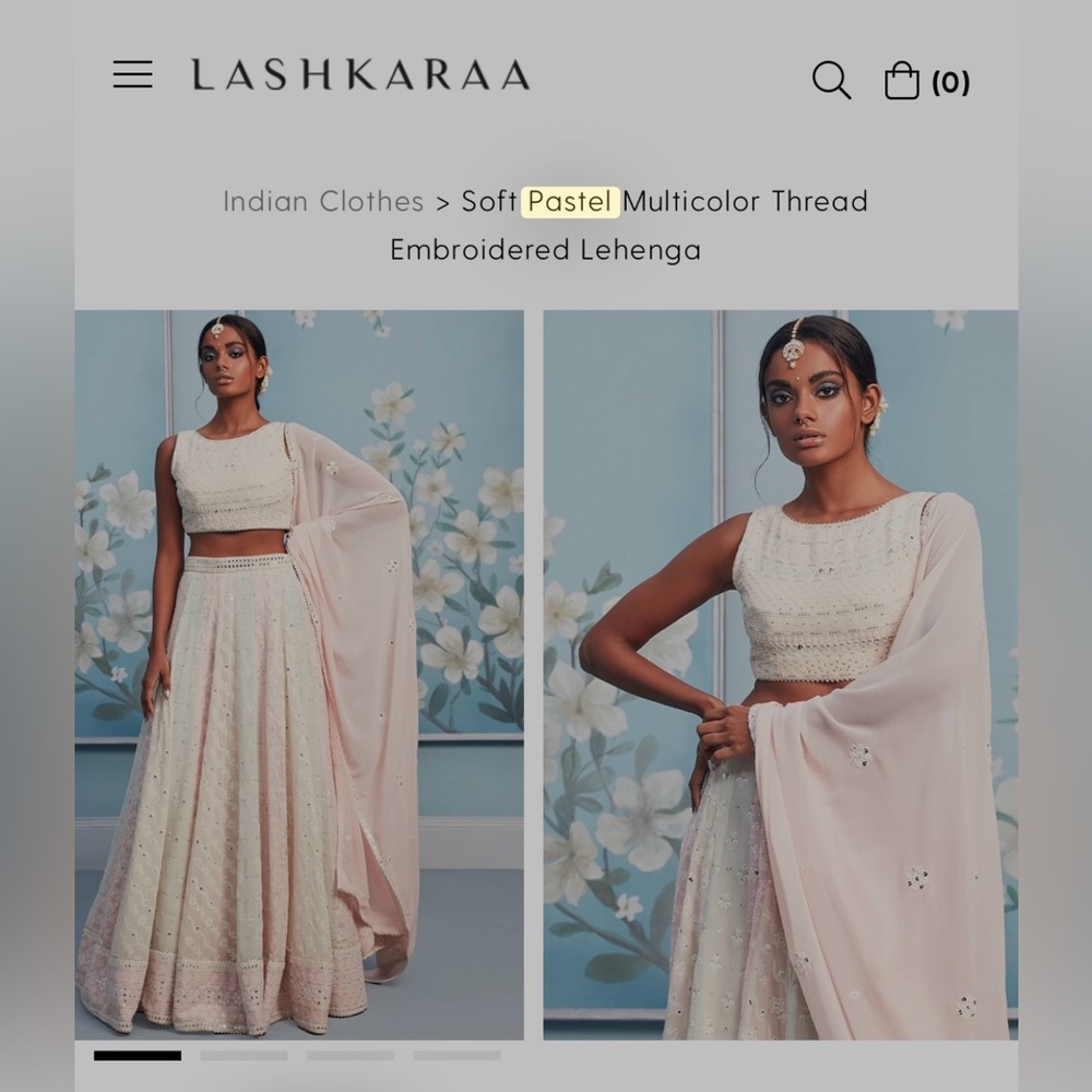 Multicolored Lehenga from Lashkaraa 36